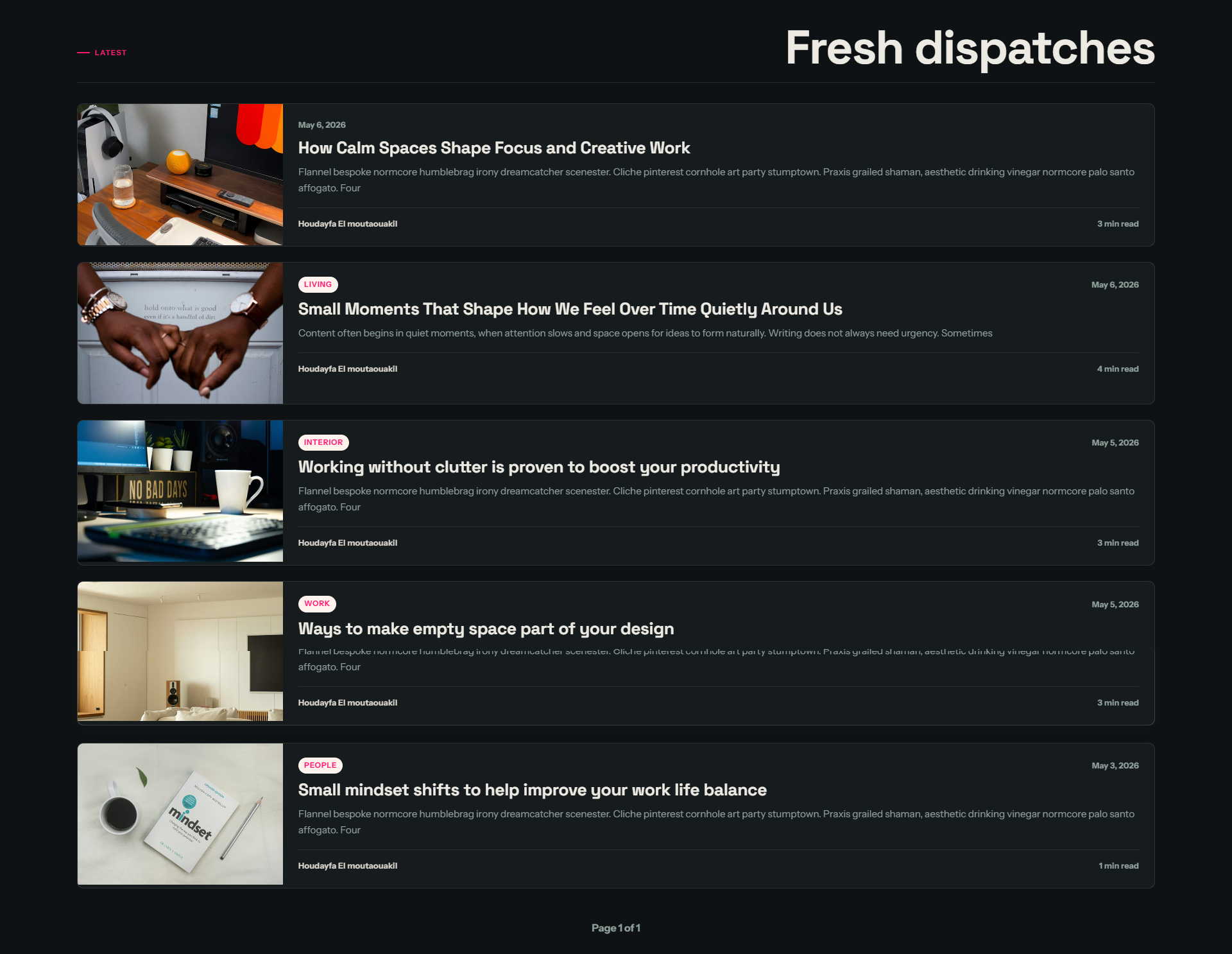 Ghost magazine theme Inkline screenshot 5